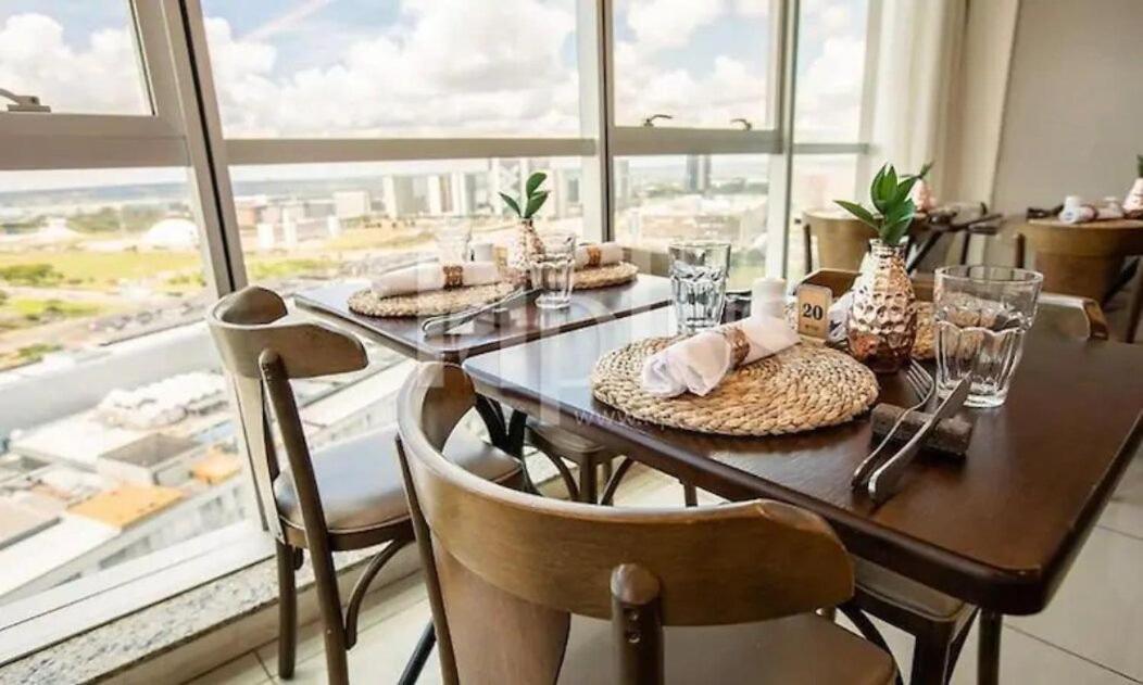 V708 Flat Em Bsb Exclusivo Wi-fi Academia Pratico Apartment Brasilia